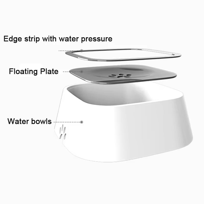 Anti-Spill Pet Water Bowl – No-Spill Floating Drinking Bowl for Dogs & Cats