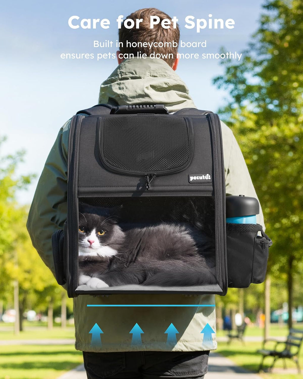 Expandable Pet Carrier Backpack | Breathable Travel Backpack for Cats & Small Dogs