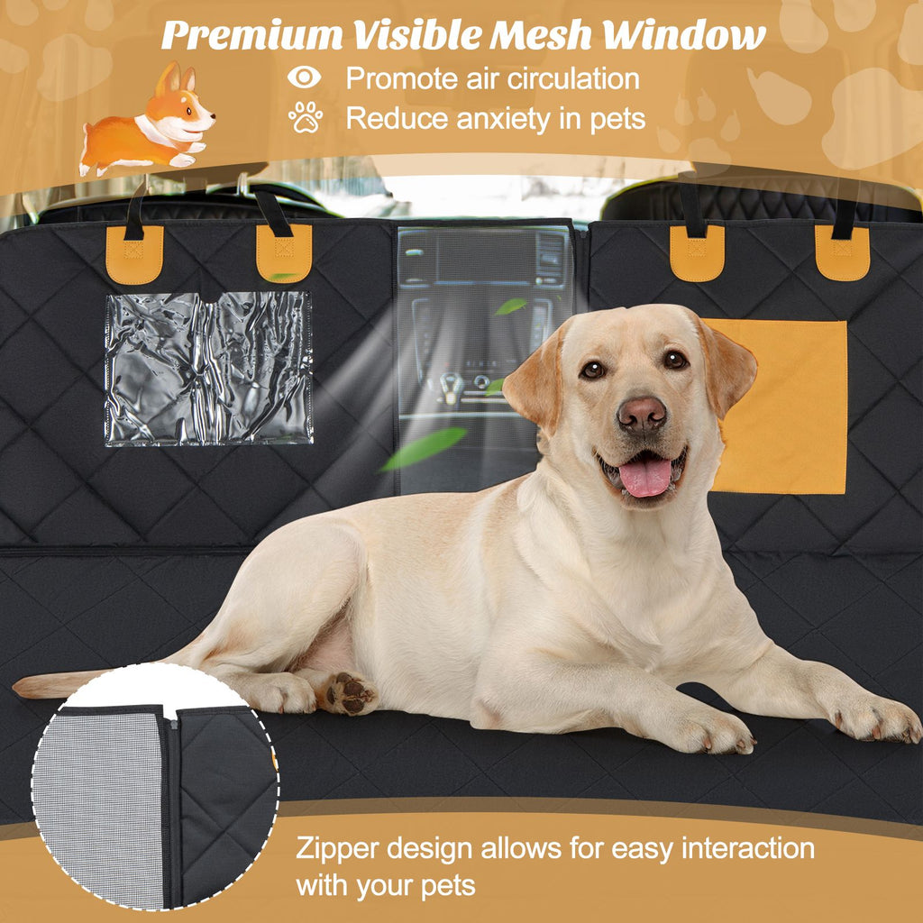 Waterproof Dog Car Seat Cover | Back Seat Hammock Protector for Pets
